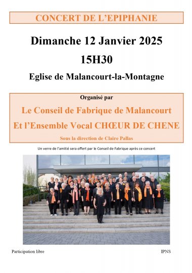 CONCERT DE L'EPIPHANIE